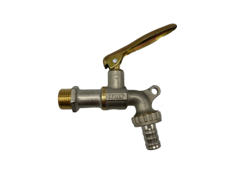 VIP Lockable Angle Ball Valve Bibcock with Hose Connection