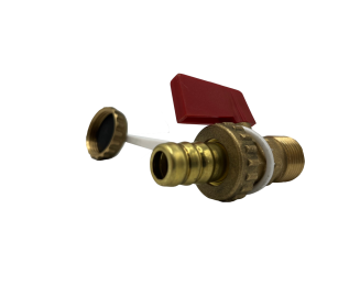 VIP DZR BSP Male Drain Ball Valve