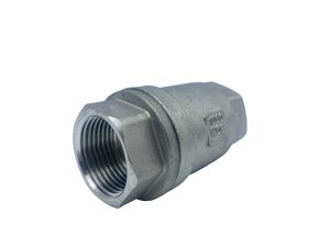 VIP 316 S/S Spring Loaded Check Valve, PTFE Seat, BSPP Screwed Female Ends