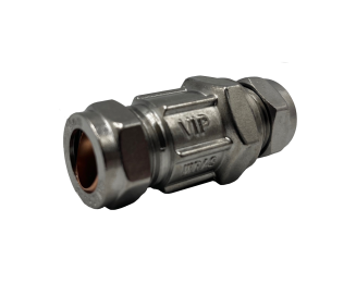 VIP Chrome Plated Heavy Duty Full Bore Ball Valve, Screwdriver Slot