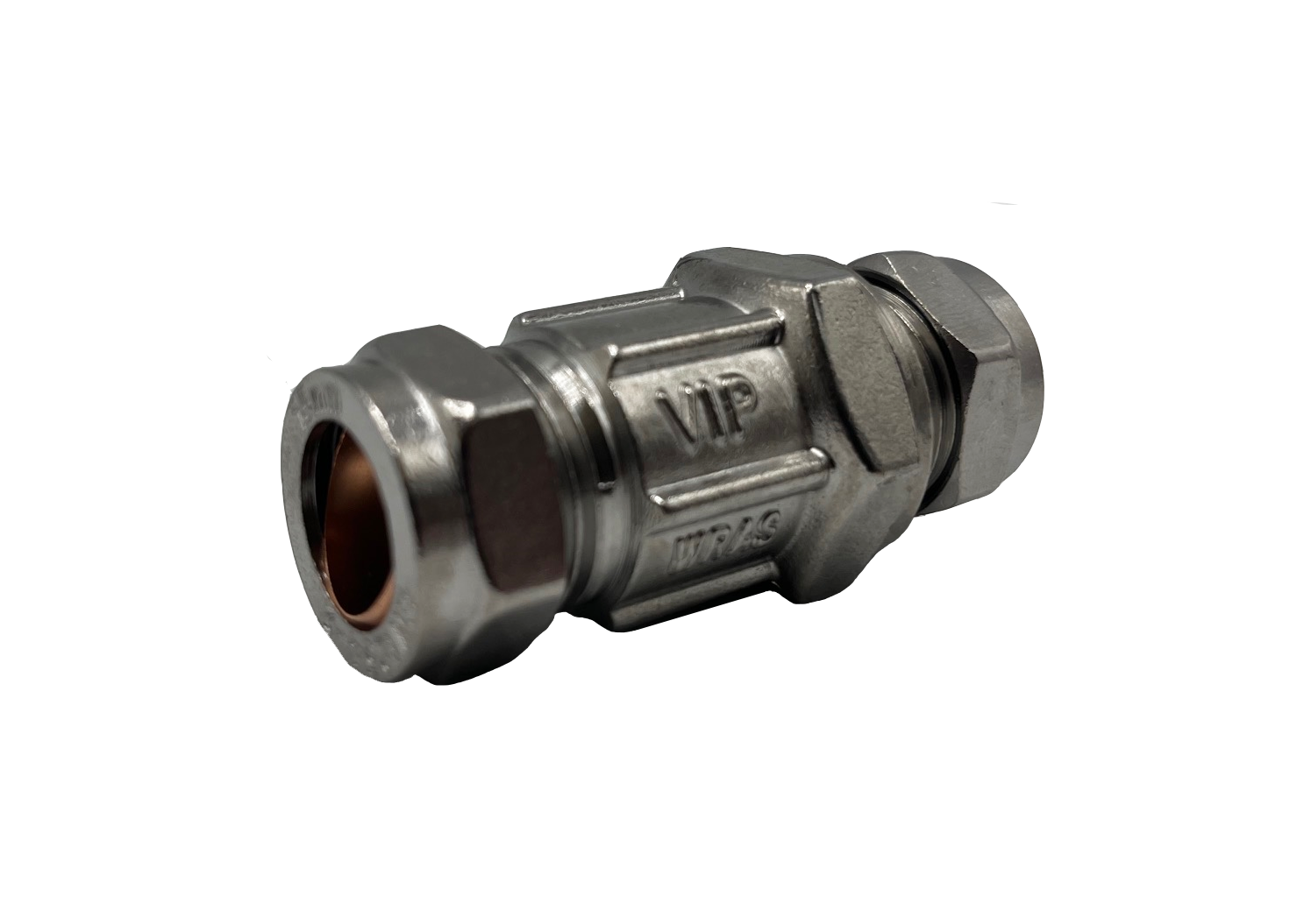 VIP Chrome Plated Heavy Duty Full Bore Ball Valve, Screwdriver Slot
