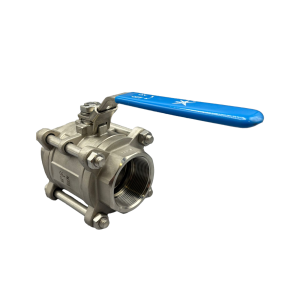 Mars Stainless Steel 1 Piece Reduced Bore Ball Valve, Class 800, Lockable Lever