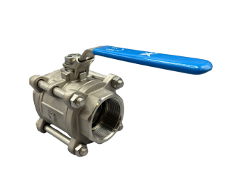 Mars Stainless Steel 1 Piece Reduced Bore Ball Valve, Class 800, Lockable Lever