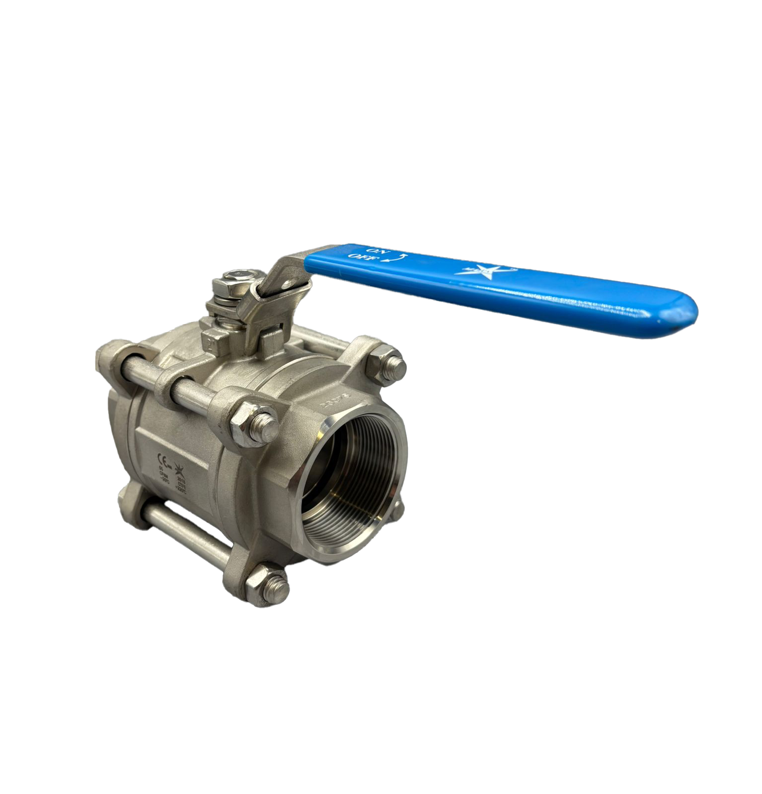 Mars Stainless Steel 1 Piece Reduced Bore Ball Valve, Class 800, Lockable Lever