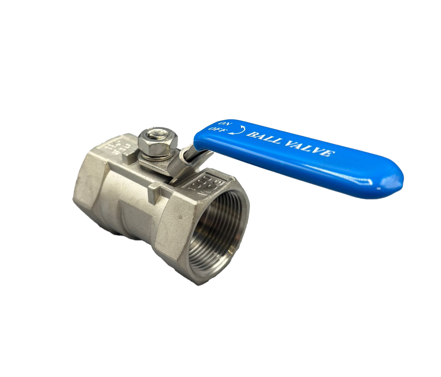 Mars Stainless Steel 2 Piece Full Bore Ball Valve, Lockable Lever