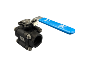 Mars Socket Weld Carbon Steel Ball Valve, Carbon Filled PTFE Seats, ISO Pad, Anti-Static Design, Lockable Lever
