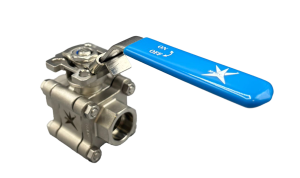 Mars Socket Weld Stainless Steel Reduced Bore Ball Valve, Carbon Filled PTFE Seats, Anti-Static Design, Raised ISO Pad, Lockable Lever