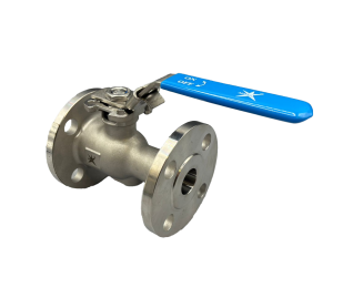 Mars Flanged ASA150 Stainless Steel Reduced Bore Ball Valve, RPTFE Seats, Anti-Static / Fire Safe Design, Raised ISO Pad, Lockable Lever