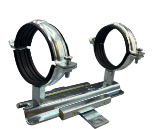 VIP Heavy Duty Double Slide Guides For Copper Pipes, Complete with Lug - 9kN