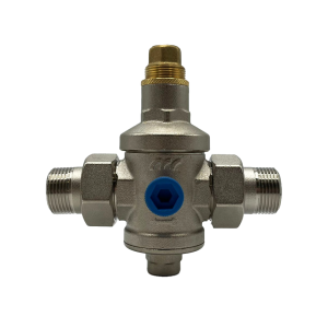 VIP Flanged PN16 Nickel Plated Brass Pressure Reducing Valve, Complete with Gauge