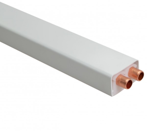 White Double Pipe Covers (2.5 Meter Length)