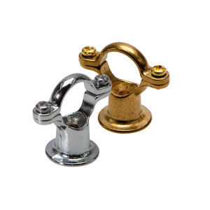 Cast Brass Pipe Rings & Back Plates