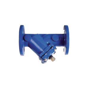 Watts / Socla Epoxy Coated Cast Iron Y-Strainer with Drain Plug, Stainless Steel Screen, Flanged Ends, PN16 Drilled