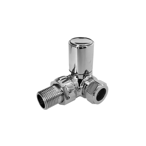 Angled Corner Chrome Plated Radiator Valves (Per Pair)