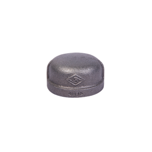 Black BSP Malleable Iron End Cap