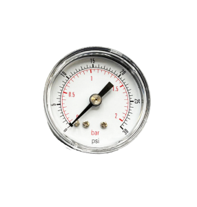 VIP Pressure Gauges, 1 1/2" Dials, Black Steel Case, Direct Mount Back, 1/8" BSP Back Connection