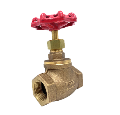 VIP PN32 Bronze Globe Valve, PTFE Disc, Hand Wheel Operated