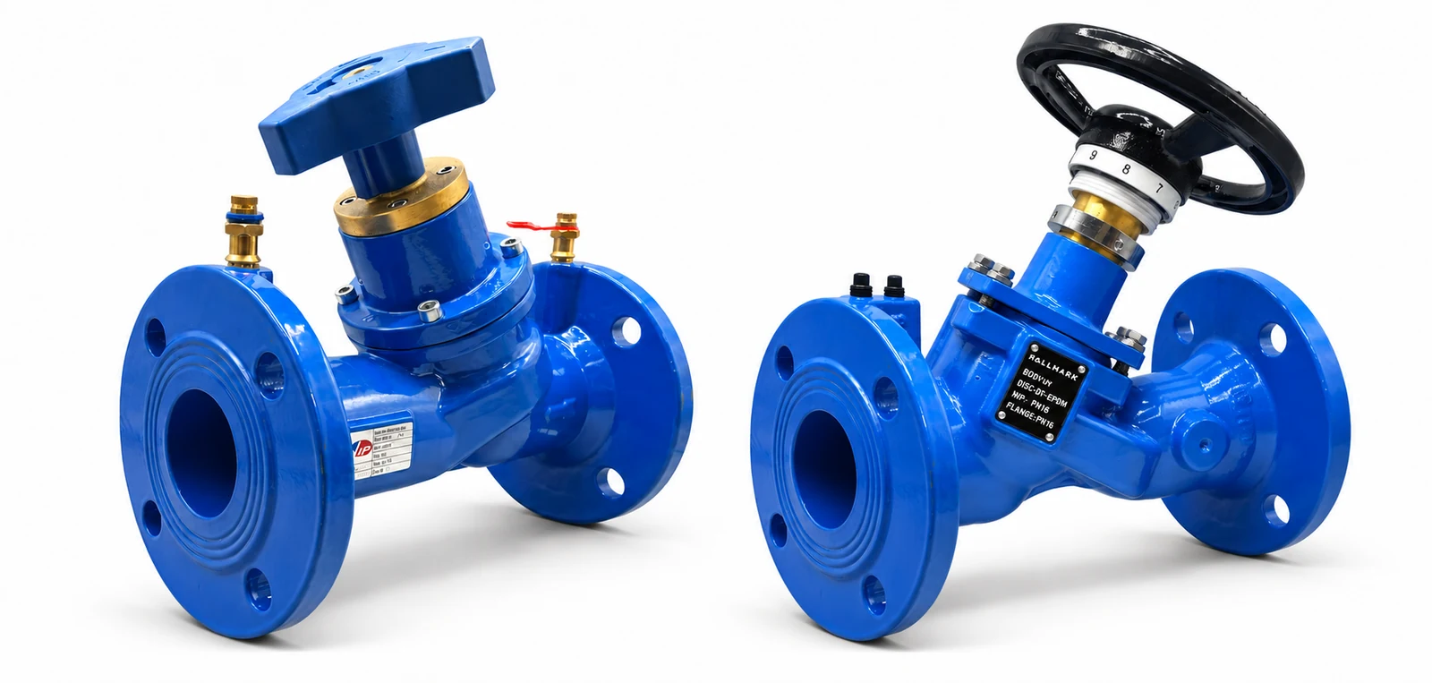 VIP double regulating and fixed-orifice commissioning valves for heating and cooling system balancing