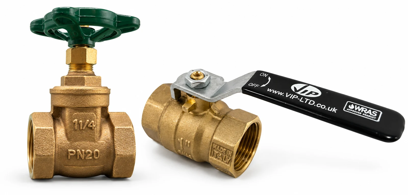 VIP bronze gate valve and DZR ball valve for plantroom isolation and control