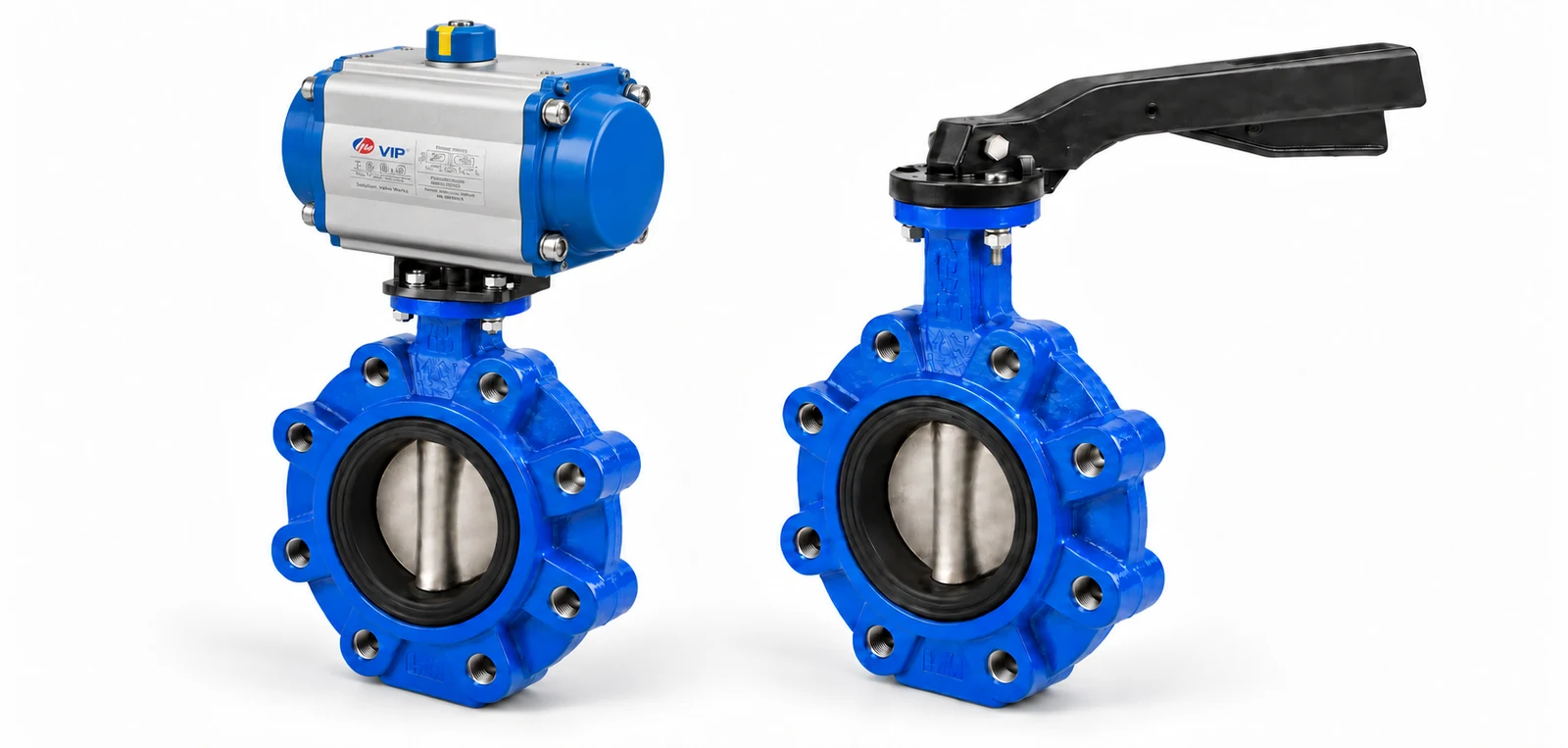 VIP pneumatically actuated and manual butterfly valves for pool and spa valve packages