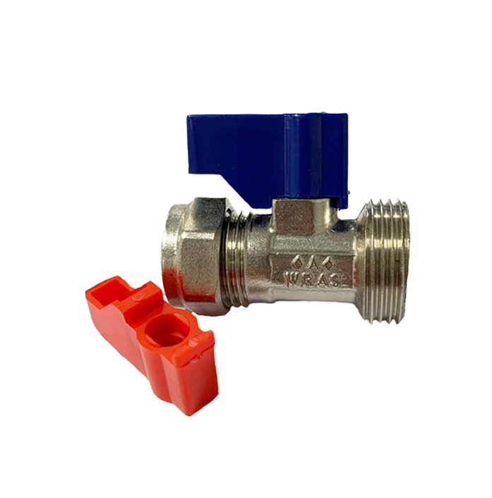 VIP BSP Compression Straight Washing Machine Tap with NRV