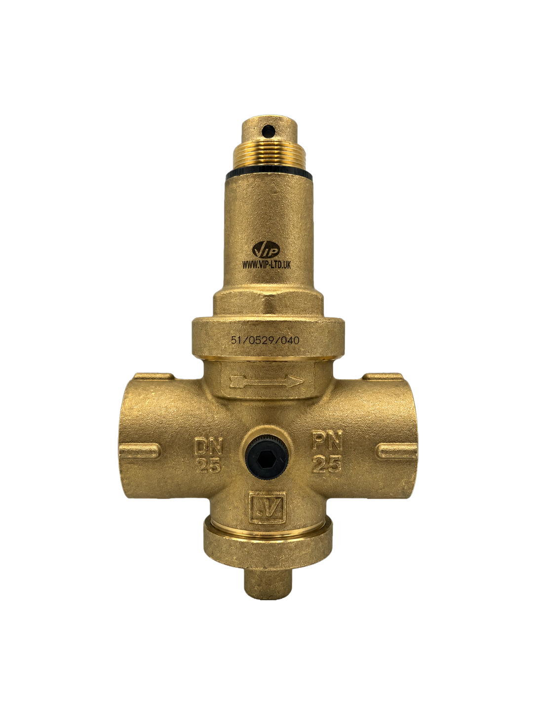VIP Brass Adjustable Pressure Reducing Valve, BSP Ends