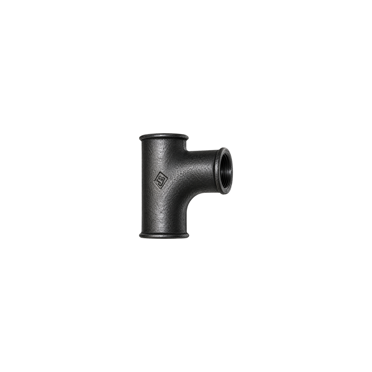 Black BSP Malleable Iron Pitcher Tee FxFxF