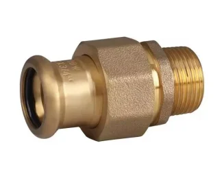 Copper M Profile Straight Male Union Connector