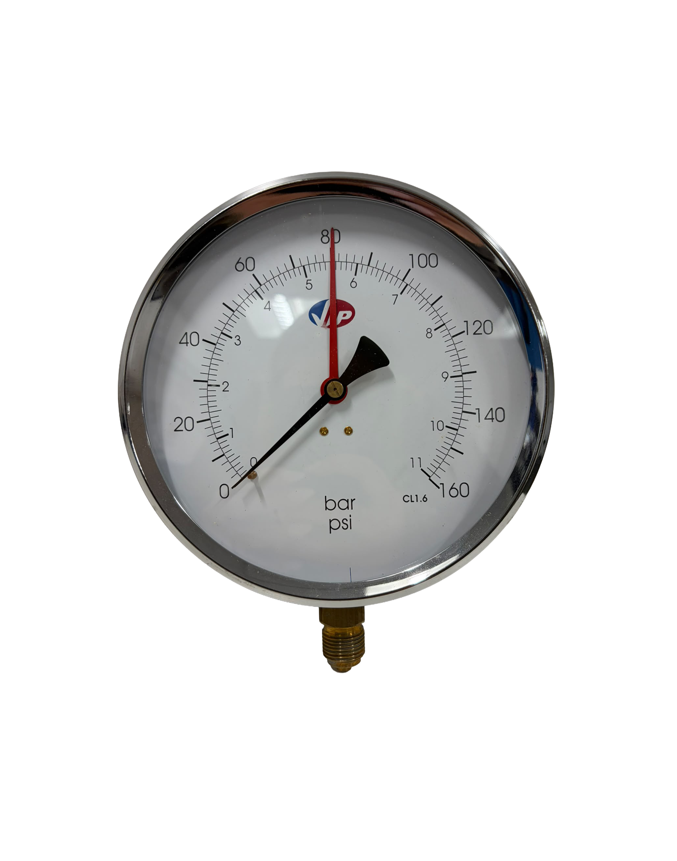 4" Dial Stainless Steel Bi-metal Thermometer, Back Entry, 2" Pocket