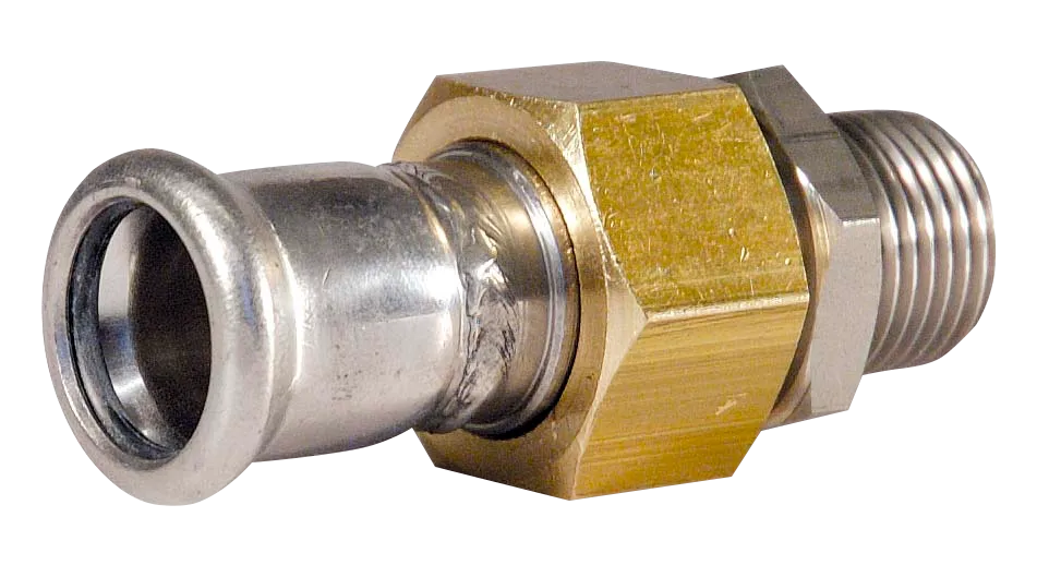 Stainless Steel M Profile Male Union Adaptor